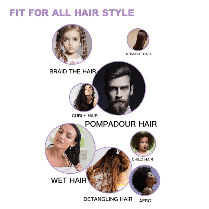 4er Set Entwirr-Haarbürsten für müheloses Kämmen