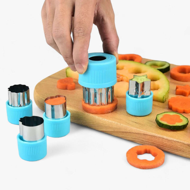 Ausstecher-Set 3-tlg. Stern Herz Blume Kekse Obst Gemüse