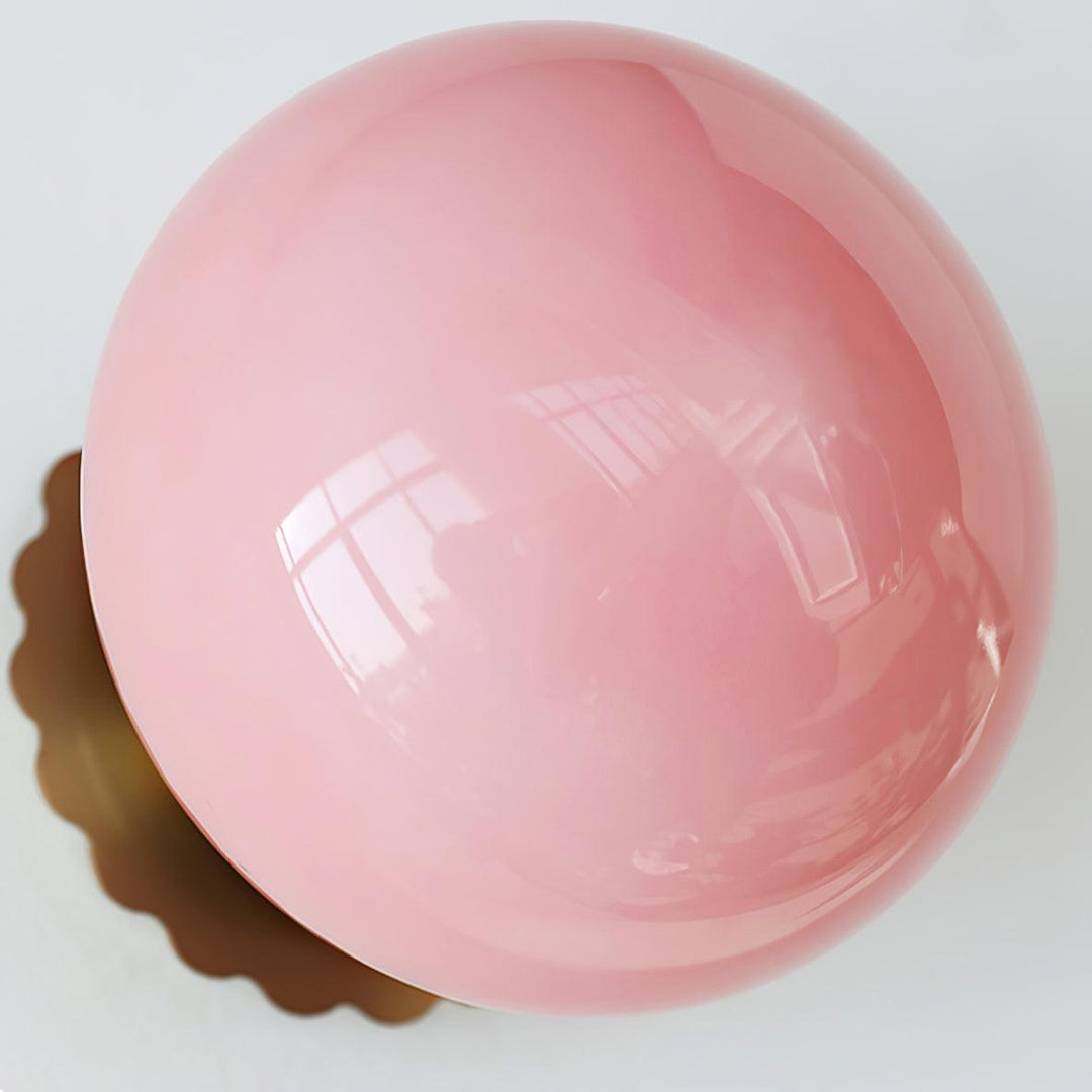 Moderne Rosa Glas Wandleuchte