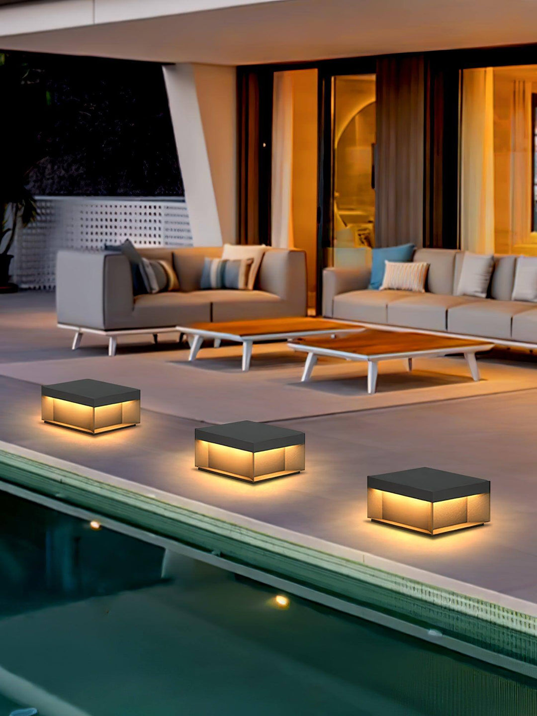 Solar-Außenpfostenleuchte - wetterfest