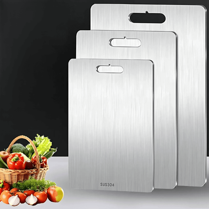 Edelstahl Schneidebrett - Hygienisch & Robust