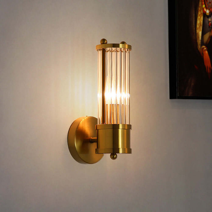 Goldene Wandleuchte Badlampe 48cm Luxus Design