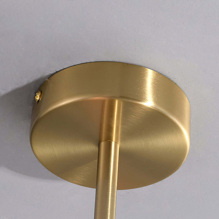 Moderner Kronleuchter mit Rosa Glasschirmen