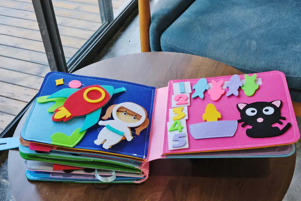 Montessori Filz-Bilderbuch - Abenteuer & Kreativität