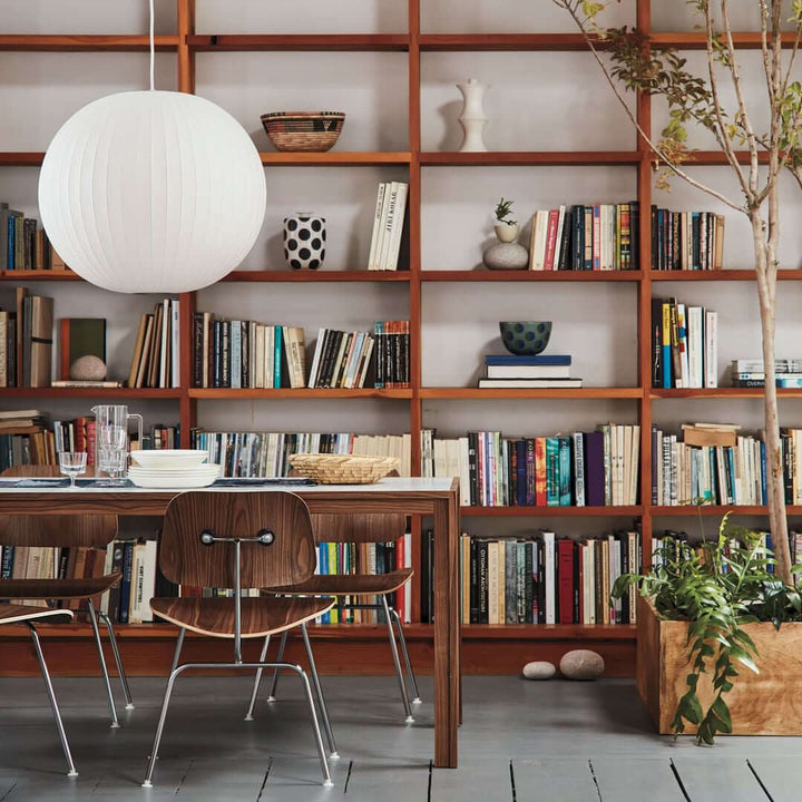 Moderne Hängelampe Weiß - Seide &Stahl