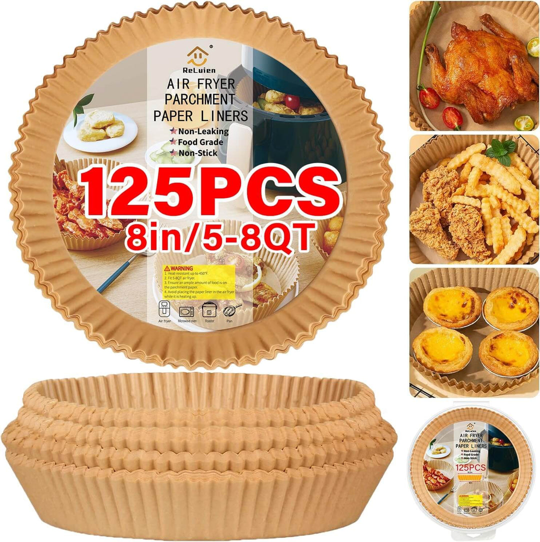 Einweg-Airfryer-Papierformen, antihaftbeschichtet