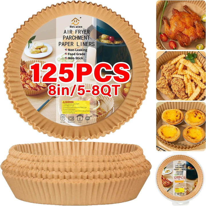 Einweg-Airfryer-Papierformen, antihaftbeschichtet
