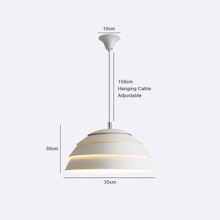 Moderne LED Pendelleuchte - Kuppel Design