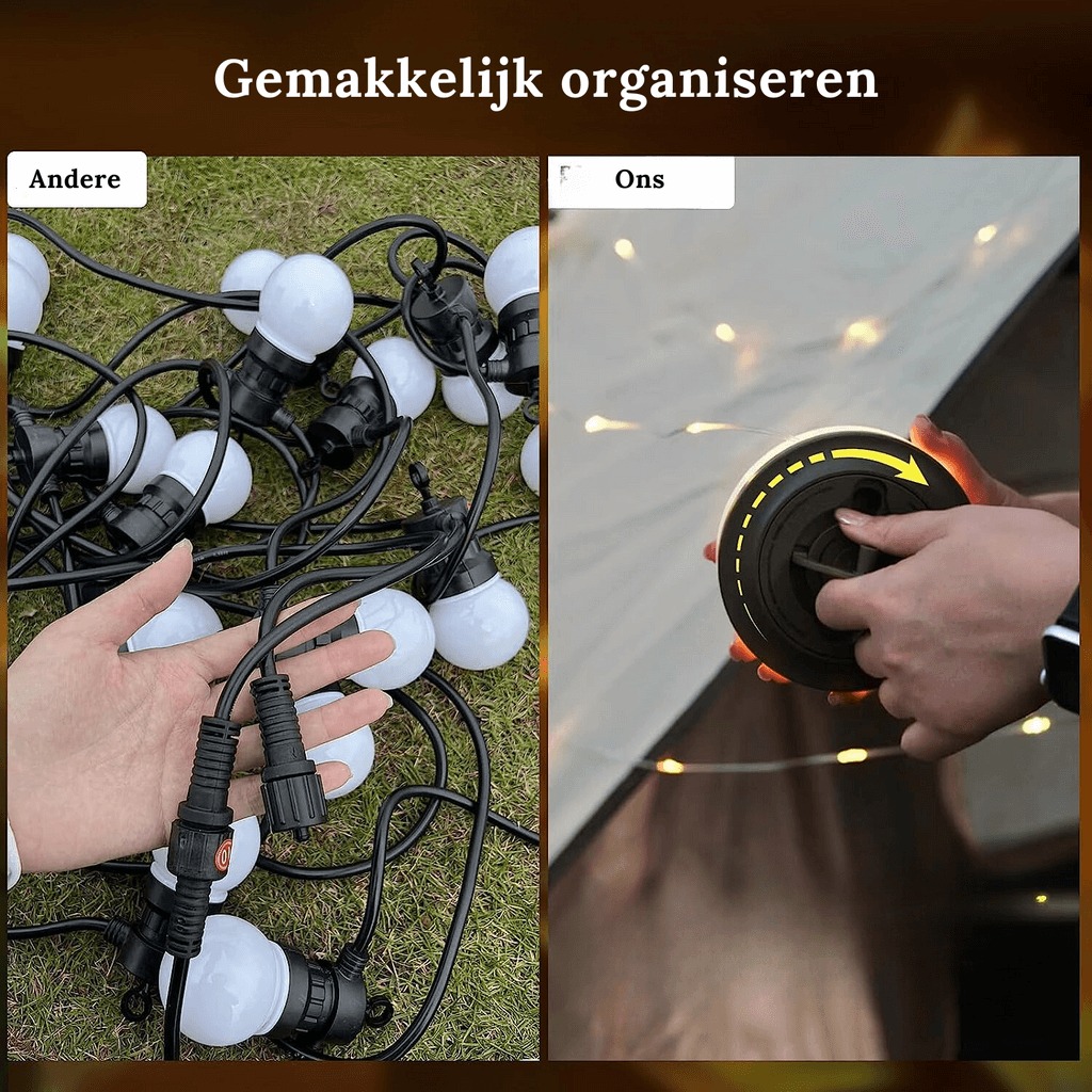 LED Lichterkette 10m, Wasserdicht, USB, Warmweiß