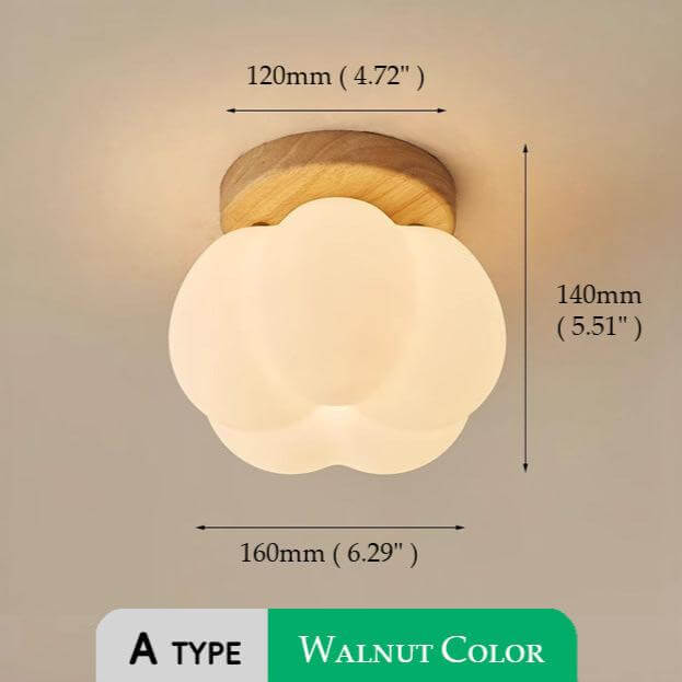 Kürbisförmige Deckenleuchte