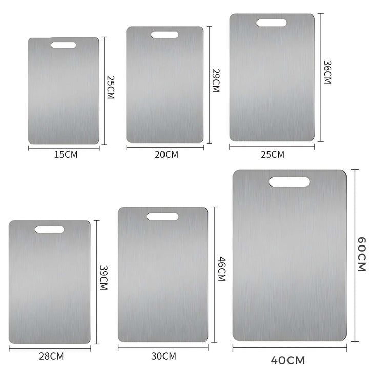 Edelstahl Schneidebrett - Hygienisch & Robust