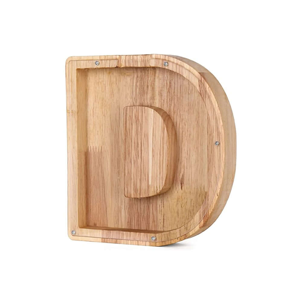 Holz Alphabet Sparschwein Buchstaben Spardose