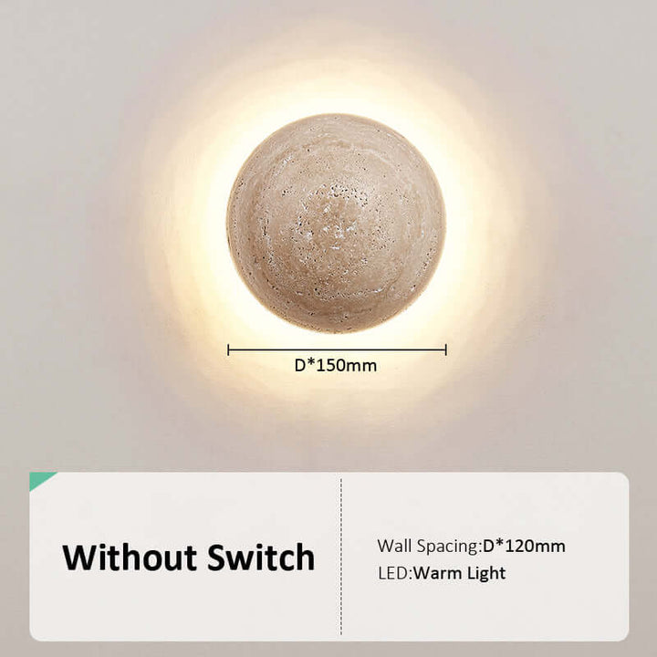 Elegante Cremefarbene Wandleuchte