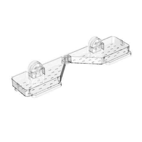 Klappbares Badregal mit Saugnäpfen