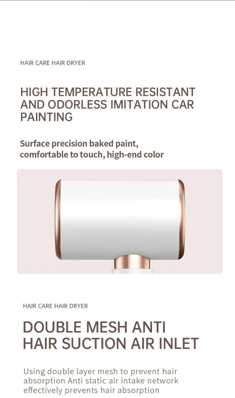 2400W Haartrockner mit Ionen-Technologie - Schnelltrocknend & schonend