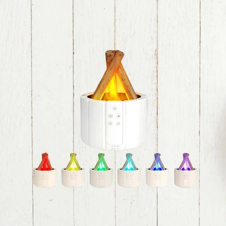 Ultraschall Luftbefeuchter mit Flammeneffekt