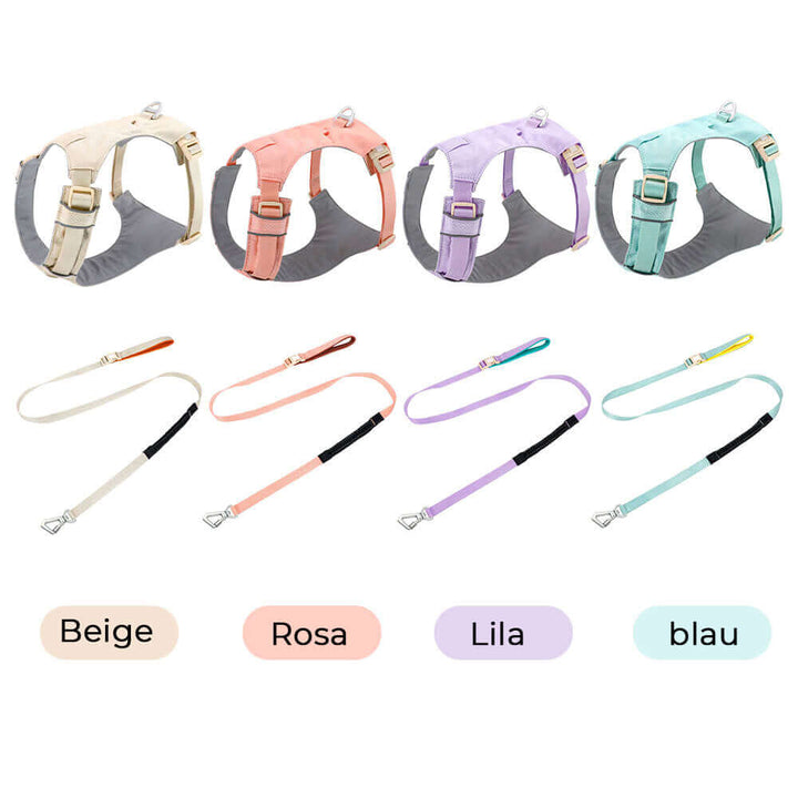 AquaCool Hundegeschirr & Leine Set - Anti-Zieh & Wasserdicht