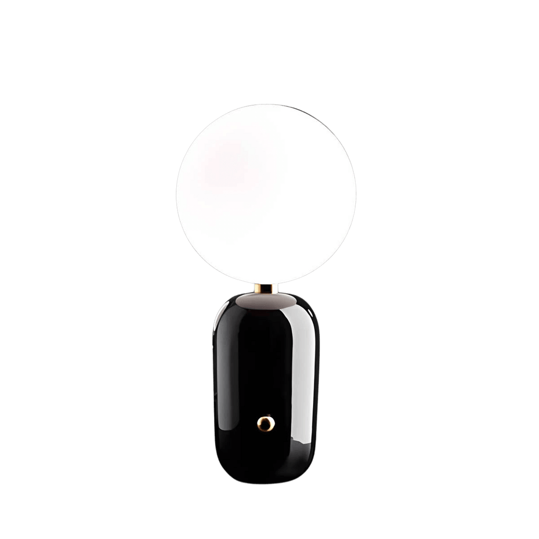 Elegante Tischleuchte mit Glasfuß