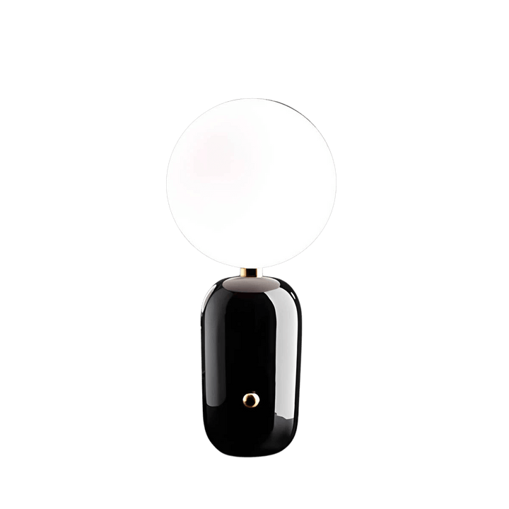 Elegante Tischleuchte mit Glasfuß