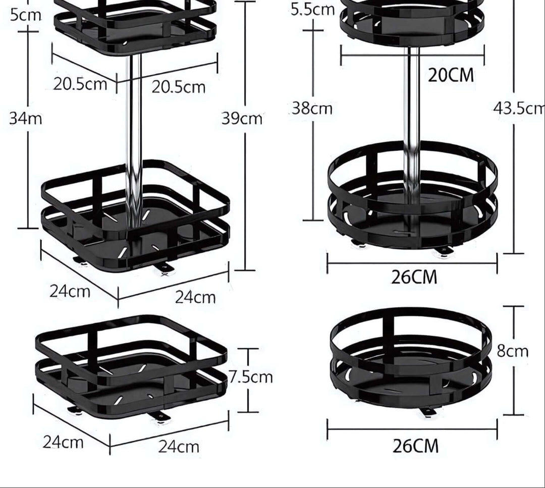 Drehbares Aufbewahrungsregal TwistRack 360°