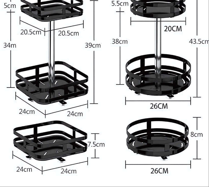 Drehbares Aufbewahrungsregal TwistRack 360°