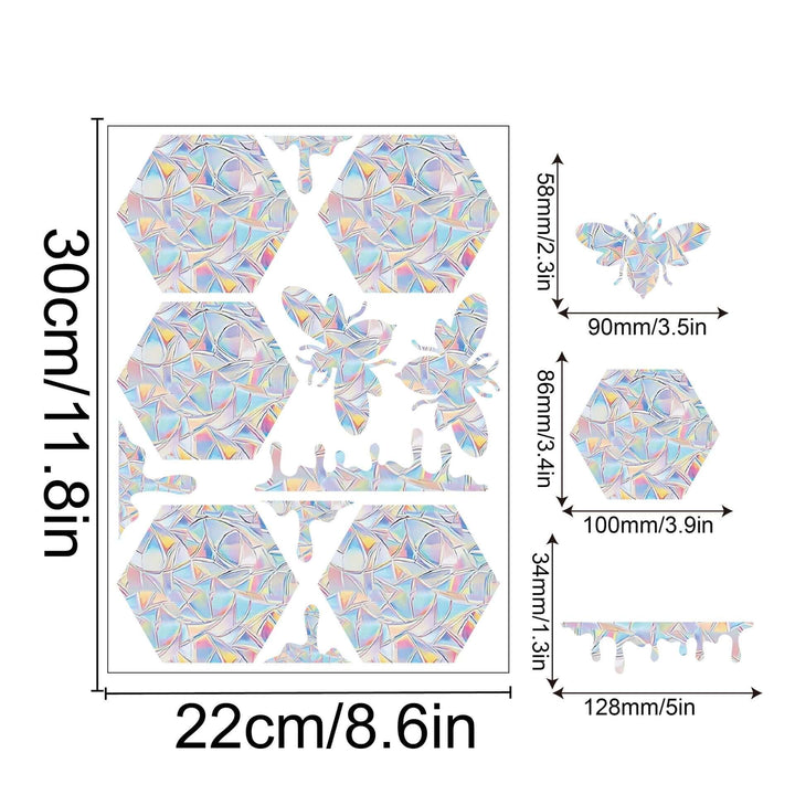 Regenbogen-Fensterdeko - Selbstklebend, Bunt, Dekorativ