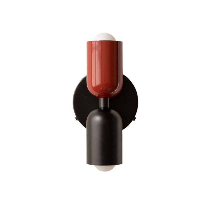 Doppelkopf Wandleuchte Vintage Metall Design