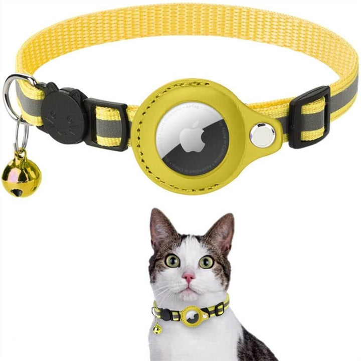 Katzenhalsband mit Sicherheitsverschluss & GPS-Tracker Halterung