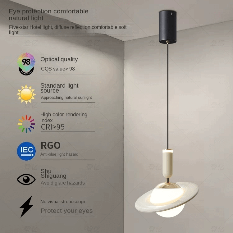 Moderne LED-Pendelleuchte, Höhenverstellbar