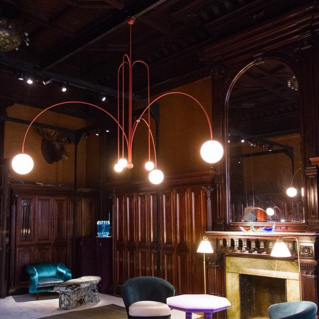 Elegante Pendelleuchte Glas & Metall