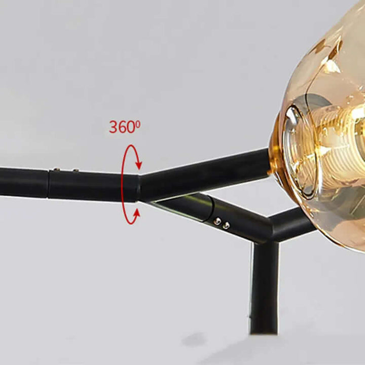 Moderner Glaskronleuchter - LED