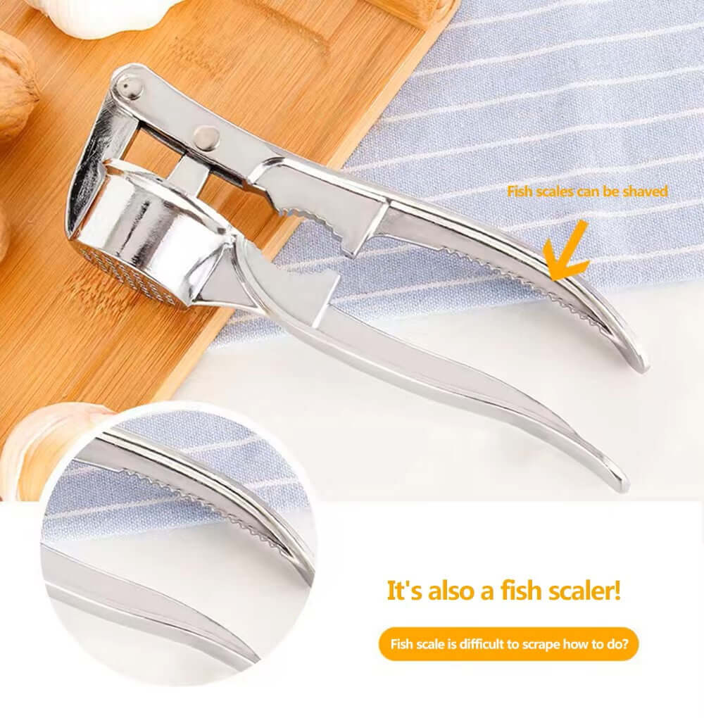 Edelstahl Knoblauchpresse - Effizient & Robust