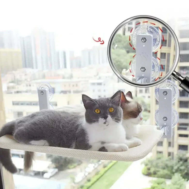 Wandhängematte für Katzen - Panoramablick