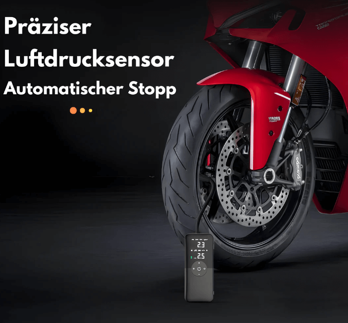 Tragbare Minipumpe mit Digitalanzeige