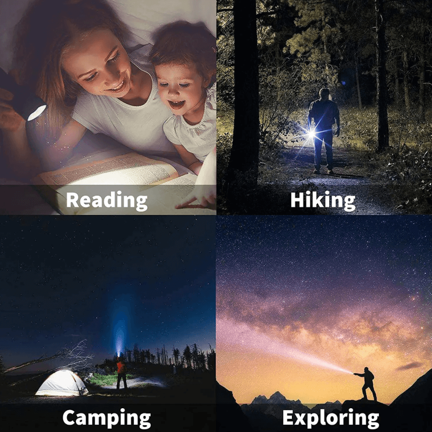 Leistungsstarke LED Taschenlampe 1000 Lumen