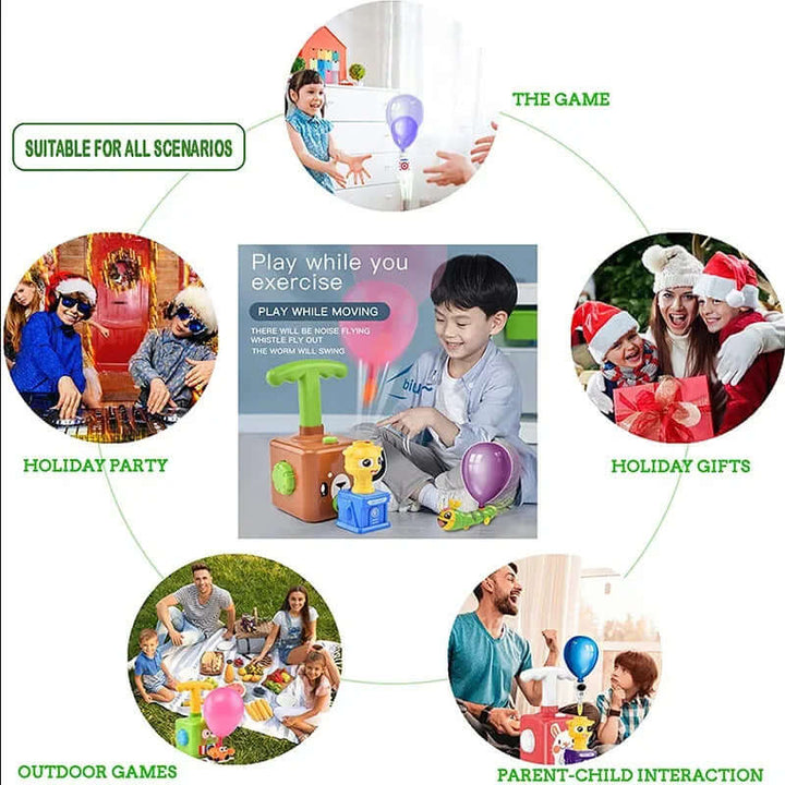 Ballon-Raketenauto: Physik-Spielzeug für Kinder ab 3 Jahren