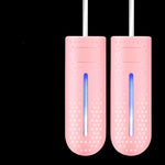 Rosa Steckdose mit UV-Lampe