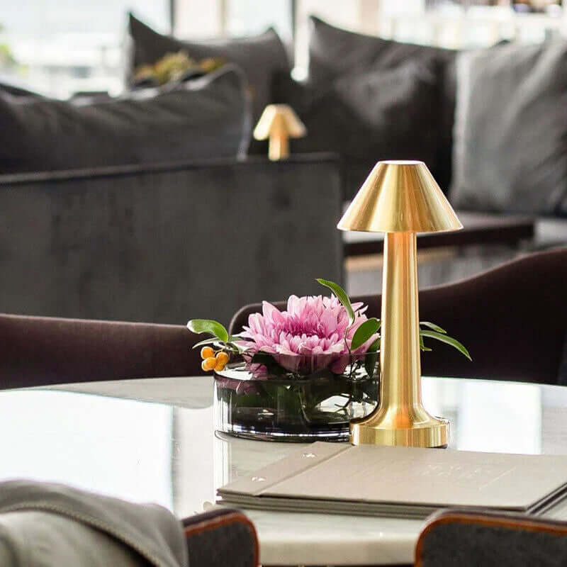 Moderne LED Tischleuchte Dimmbar - Akku & Kabellos