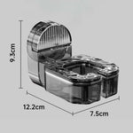 Transparentes Grau Silber