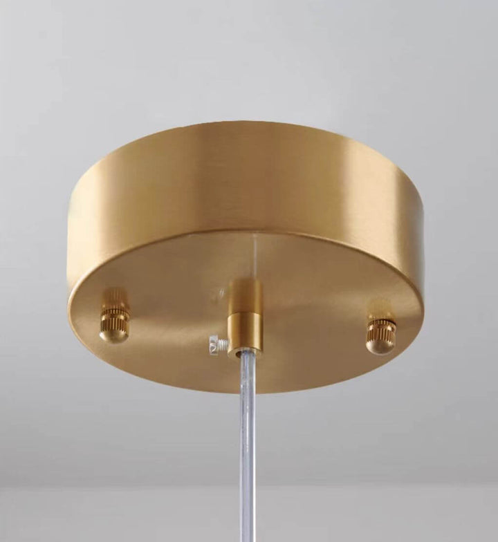 Moderne Glas-Pendelleuchte Sternenhimmel Grau