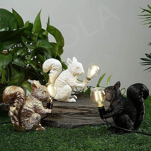 Dekorative Eichhörnchen Tischlampe Kinderzimmer