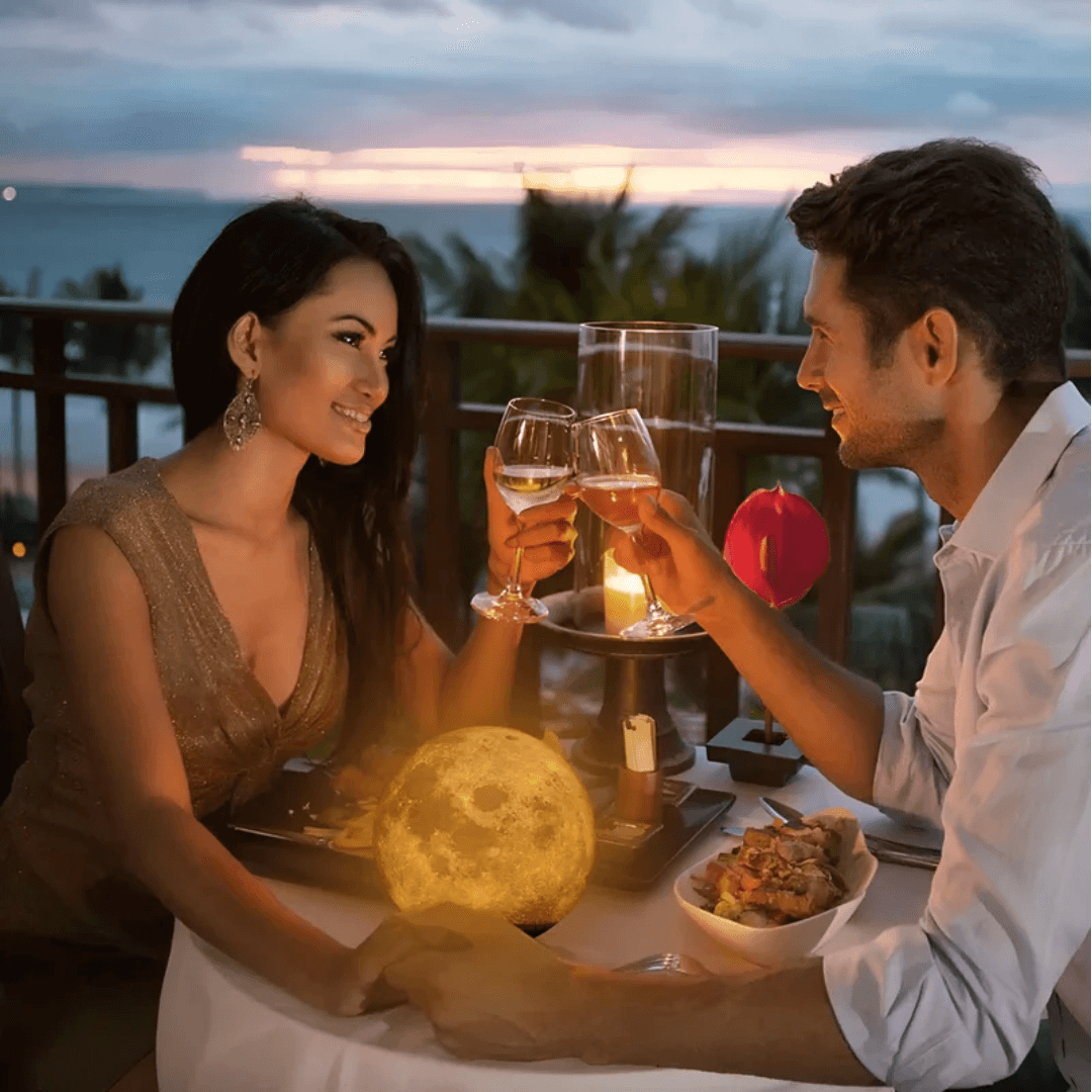 Schwebende Mondlampe mit Touch-Steuerung