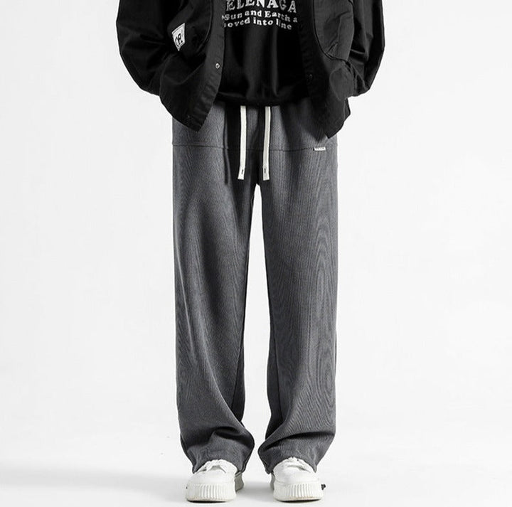 Black Men's Malibu Relaxed Fit bottoms, comfortable drawstring casual pants for men.