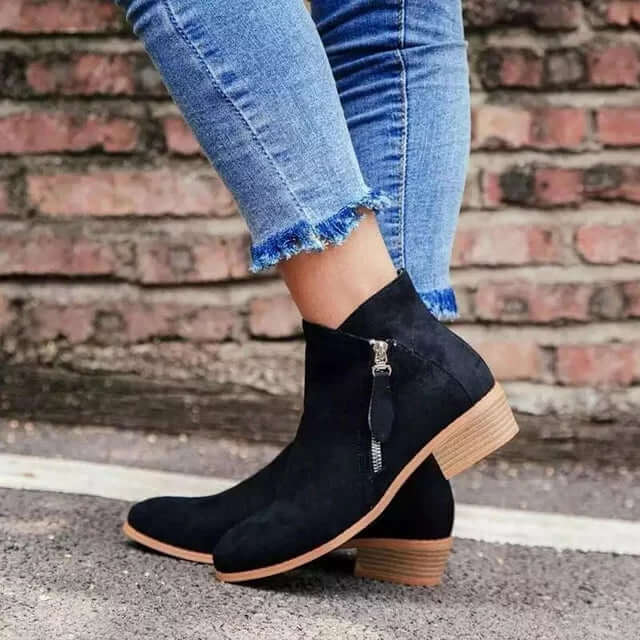 Stylische orthopädische Lederstiefel für Damen