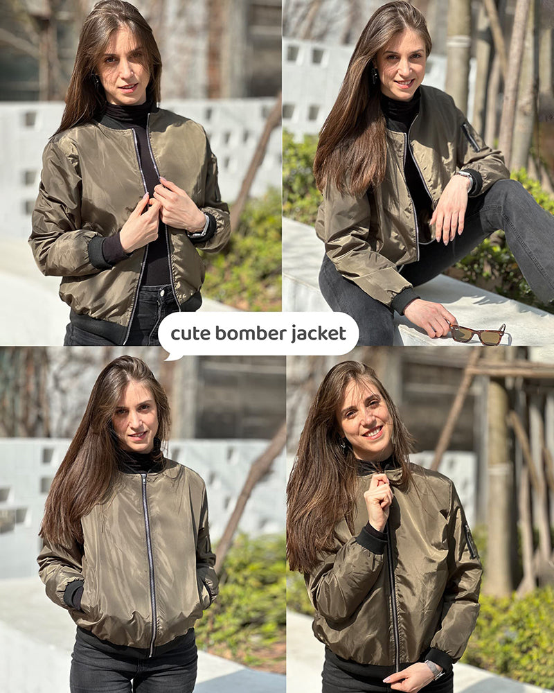 Hochwertige Stilvolles Bomberjacke