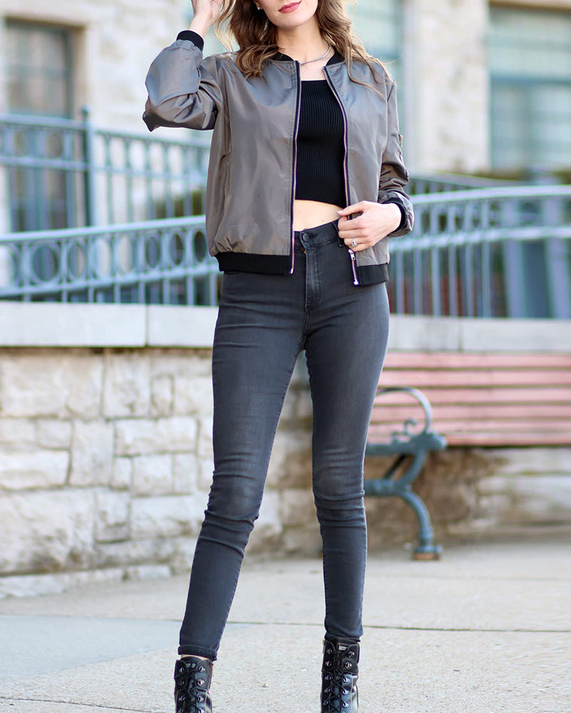 Hochwertige Stilvolles Bomberjacke