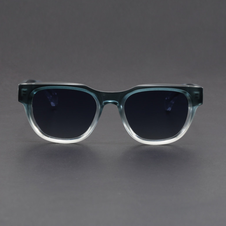 Durable square frame polarized sunglasses, offering classic retro style & UV400 protection.