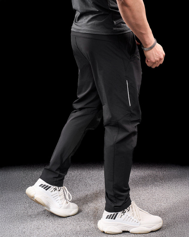 Durable men's stretch pants, ideal for outdoor adventures, offering comfort and flexibility.