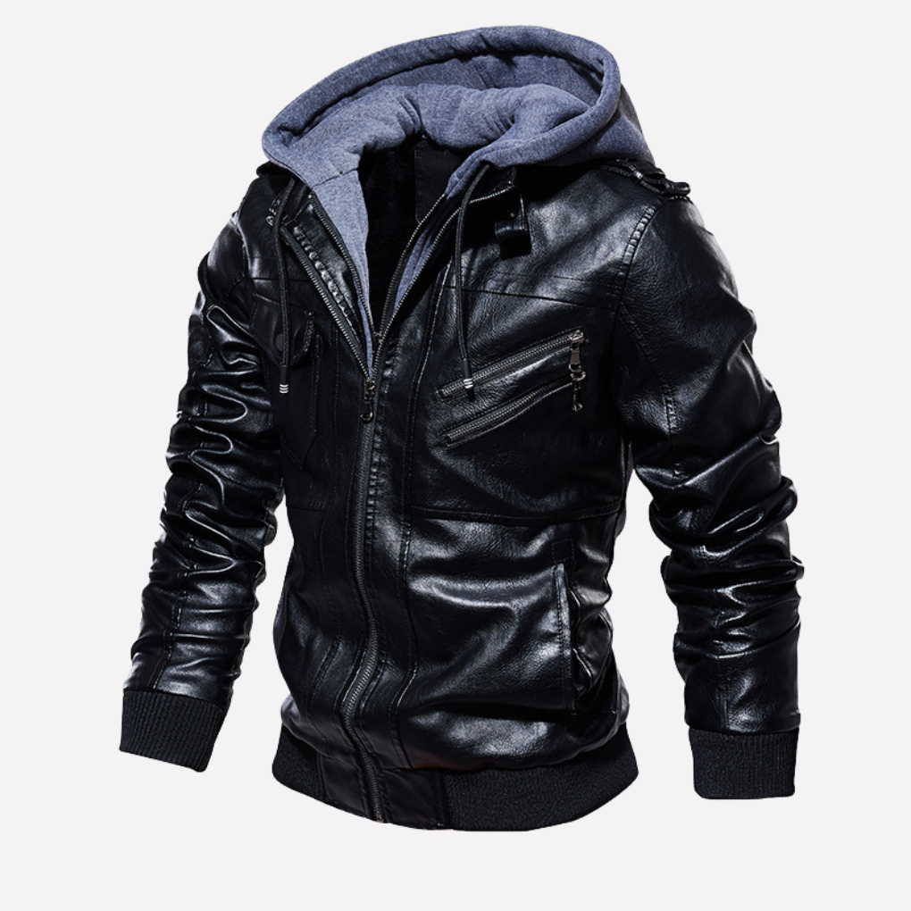 Fashionable men's long winter parka coat with faux fur collar, ideal stylish outerwear for severe cold.