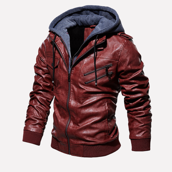 Classic men's parka winter coat with faux fur collar. Long, warm outerwear, essential for cold weather style.